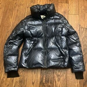 SAM BLUE METALLIC WINTER COAT